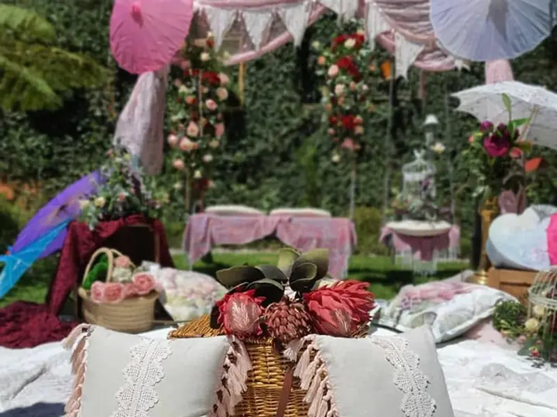 In the Garden — outdoor function space with playground