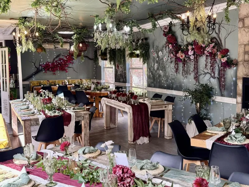 A real wedding reception set-up at Anelli's Tea Garden