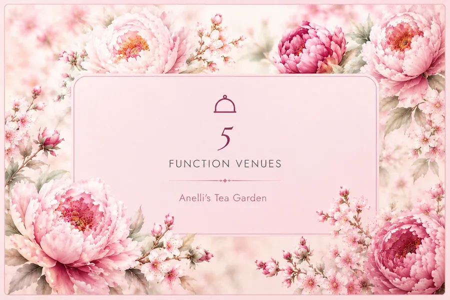 5 function venues — Anelli's Tea Garden