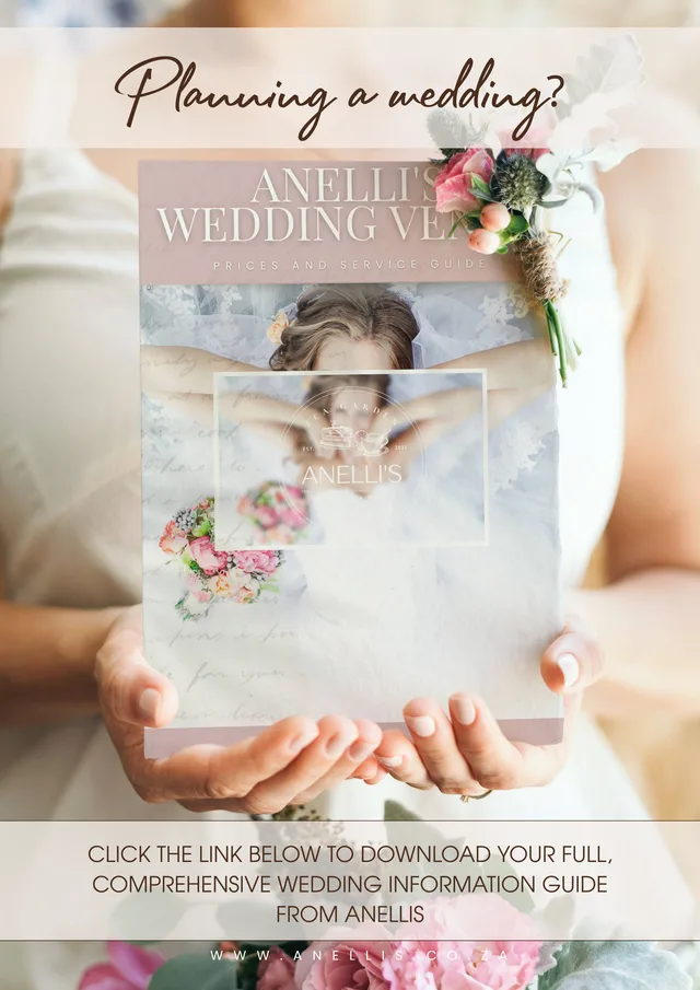 Anelli's Wedding Venue Prices and Service Guide cover